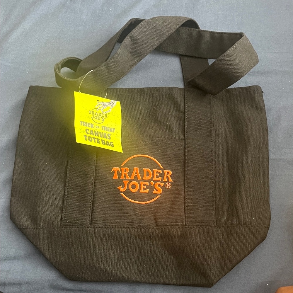 Black/ Orange Trader Joes Tote Bag